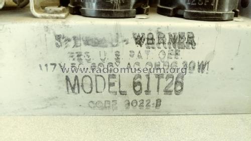61T26 Ch= 9022B; Stewart Warner Corp. (ID = 2581234) Radio