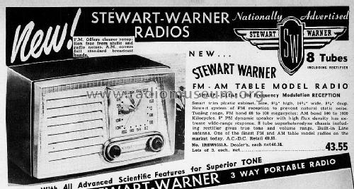 9151-A ; Stewart Warner Corp. (ID = 1521625) Radio