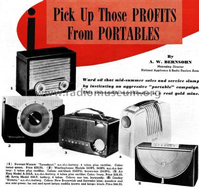 9153-A Turnabout ; Stewart Warner Corp. (ID = 2808588) Radio