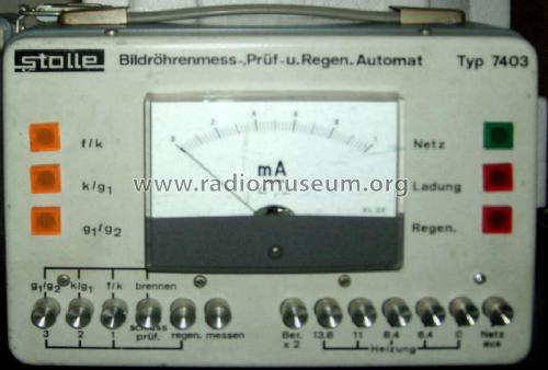 Bildröhrenmeß-Regenerierautomat 7403; Stolle, Karl, (ID = 1476077) Equipment