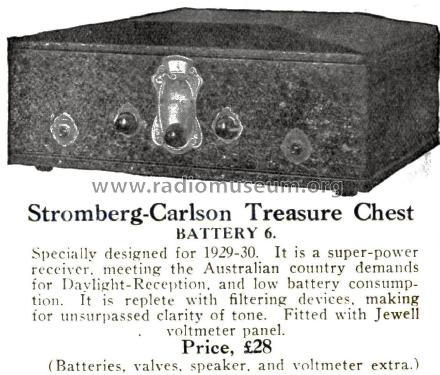 Treasure Chest Battery 6 A63; Stromberg-Carlson (ID = 2596229) Radio