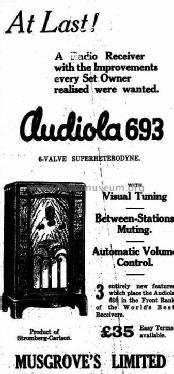 Audiola 693; Stromberg-Carlson (ID = 1842882) Radio