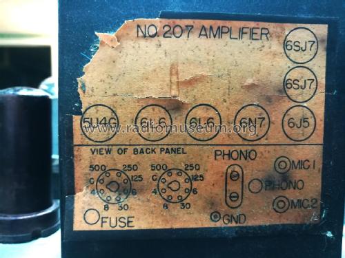 No. 207 Amplifier ; Stromberg Carlson (ID = 2427837) Ampl/Mixer