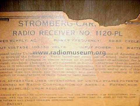 1120PL ; Stromberg-Carlson Co (ID = 666052) Radio