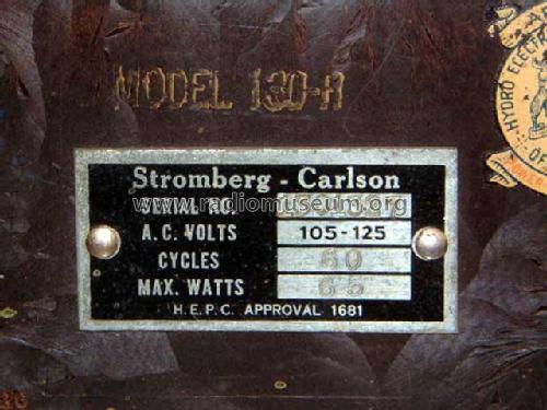 130-R Ch= P-26246; Stromberg-Carlson Co (ID = 405856) Radio