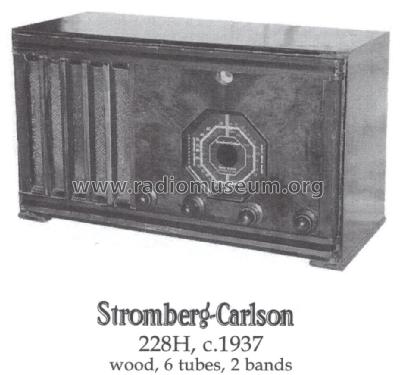 228-H ; Stromberg-Carlson Co (ID = 1479258) Radio