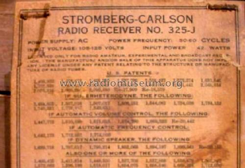 325-J ; Stromberg-Carlson Co (ID = 269456) Radio
