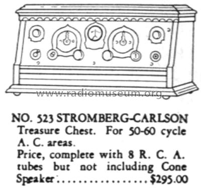 523 AC ; Stromberg-Carlson Co (ID = 1802657) Radio