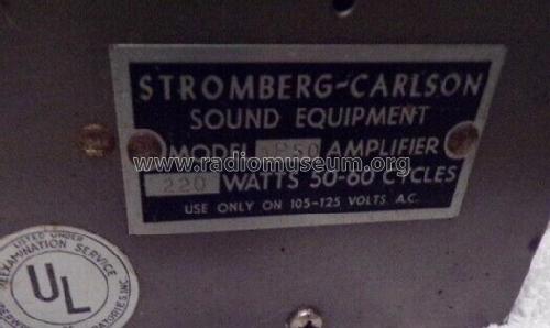 Amplifier AP-50; Stromberg-Carlson Co (ID = 2645189) Ampl/Mixer