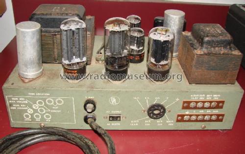 Amplifier AU-58B; Stromberg-Carlson Co (ID = 1463571) Ampl/Mixer