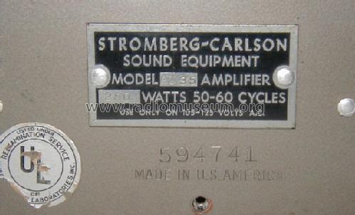AU35 ; Stromberg-Carlson Co (ID = 159243) Ampl/Mixer