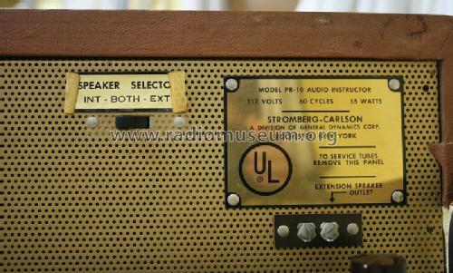PR-10 Audio Instructor ; Stromberg-Carlson Co (ID = 1938049) Radio