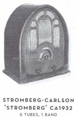 Stromberg Cathedral ; Stromberg-Carlson Co (ID = 1563262) Radio