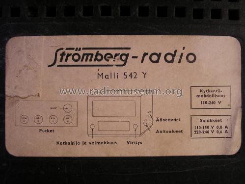 542Y; Stromberg, Helsinki (ID = 1054661) Radio