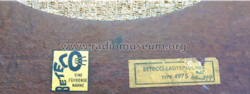 Beteco 4975; Strumpf GmbH, (ID = 759311) Speaker-P