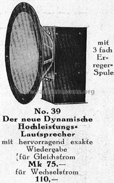Beteco Dynamischer Hochleistungslautsprecher 39; Strumpf GmbH, (ID = 1537833) Speaker-P