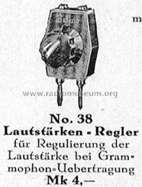 Beteco Lautstärken-Regler 38; Strumpf GmbH, (ID = 1537834) Misc