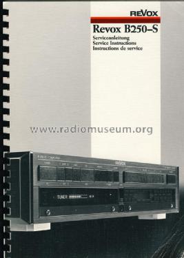 Revox Amplifier B250-S; Studer GmbH, Willi (ID = 1907388) Ampl/Mixer