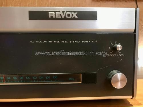 Revox A76 Mk II ; Studer GmbH, Willi (ID = 2720597) Radio