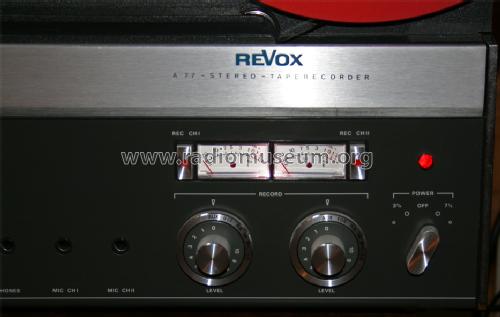 Revox A77 Mk IV CSVV; Studer GmbH, Willi (ID = 782320) R-Player