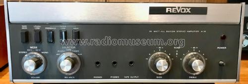 Revox A78; Studer GmbH, Willi (ID = 2720808) Verst/Mix