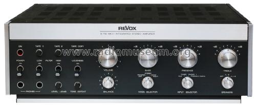 Revox B750 Mk II; Studer GmbH, Willi (ID = 1631613) Ampl/Mixer