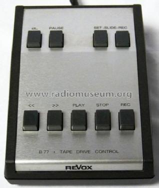 Remote Control Tape Drive B77; Studer-Revox; (ID = 636454) Divers