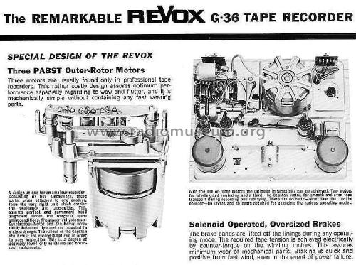 Revox G36; Studer GmbH, Willi (ID = 590644) R-Player