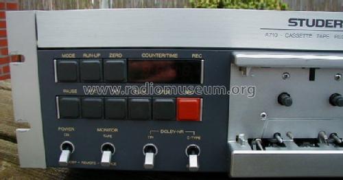 Cassette Tape Recorder A710; Studer-Revox; (ID = 687385) R-Player