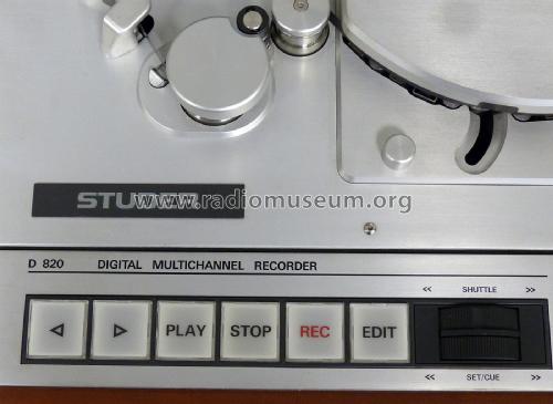 Digital Multichannel Recorder - Digitale Mehrkanaltonbandmaschine D820 MCH; Studer-Revox; (ID = 2148763) R-Player