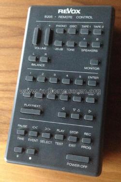 Revox Remote Control B 205; Studer-Revox; (ID = 2206493) Misc