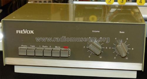 Revox 39; Studer-Revox; (ID = 2148895) Ampl/Mixer