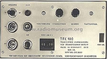 Telistor TFK100; Studiotechnik Berlin (ID = 249507) Misc