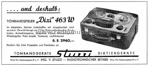 Dixi 463W; Stuzzi Ges. mbH; (ID = 1173807) Ton-Bild