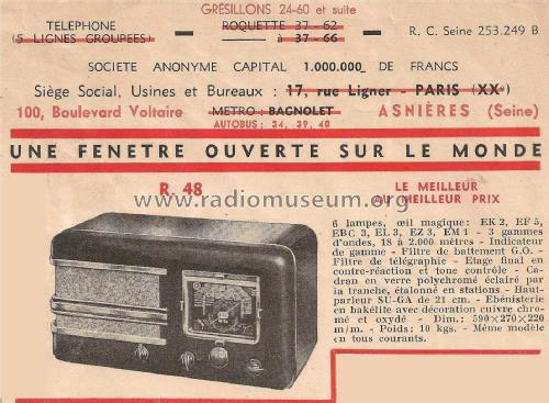 R48; SU-GA Suga; Paris, (ID = 2605215) Radio