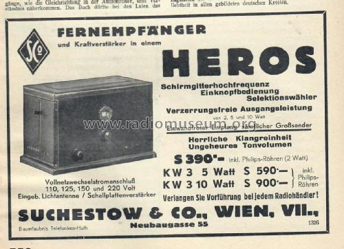 Heros KW3 ; Suchestow & Co.; (ID = 2641687) Radio