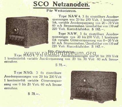 SCO - Netzanode NAW; Suchestow & Co.; (ID = 822428) Aliment.
