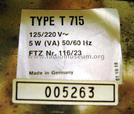 Tuner T715; Südfunk-Apparatebau, (ID = 1586470) Radio