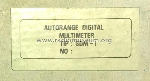 Digitális Multimeter / Autorange Digital Multimeter SDM-1; Summatech, (ID = 2226846) Equipment