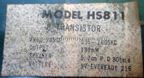 8 Transistor HS811; Summit International (ID = 1685561) Radio