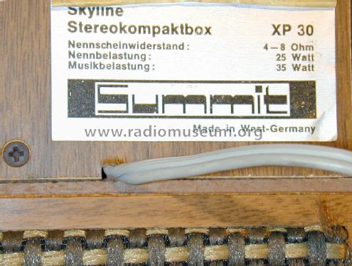 Skyline Stereokompaktbox XP-30; Summit, Hans G. (ID = 2774107) Parlante
