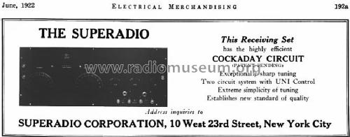 The Superadio Cockaday; Superadio Corp.; New (ID = 1605863) Radio