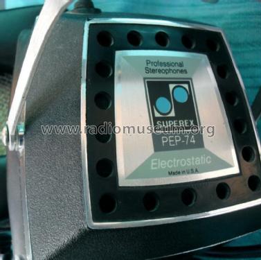Electrostatic Headphones- Professional Stereophone PEP74; Superex Electronics (ID = 1434381) Parlante