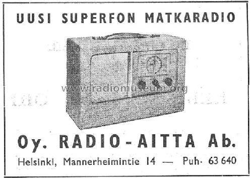 Portable ; Superfon; Helsinki (ID = 1143939) Radio