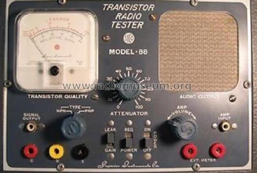 Transistor Radio Tester 88; Superior Instruments (ID = 2342364) Equipment