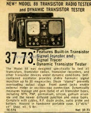 Transistor Radio Tester 88; Superior Instruments (ID = 2770042) Equipment