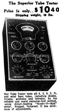 Tube Tester V-45; Superior Instruments (ID = 2783155) Equipment