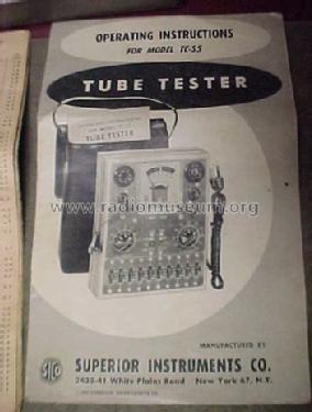 Tube Tester TC-55; Superior Instruments (ID = 1182687) Equipment