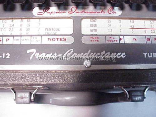 Trans-Conductance Tube Tester TV-12; Superior Instruments (ID = 784859) Equipment