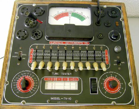Tube Tester TV-10; Superior Instruments (ID = 1487910) Equipment